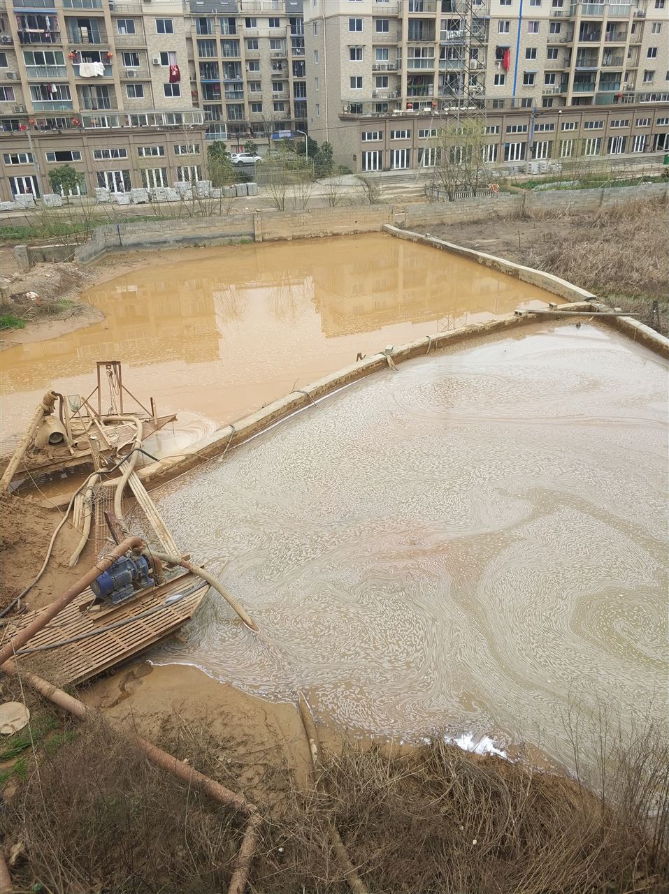 王屋镇沉淀池淤泥清理-厂区废水池淤泥清淤